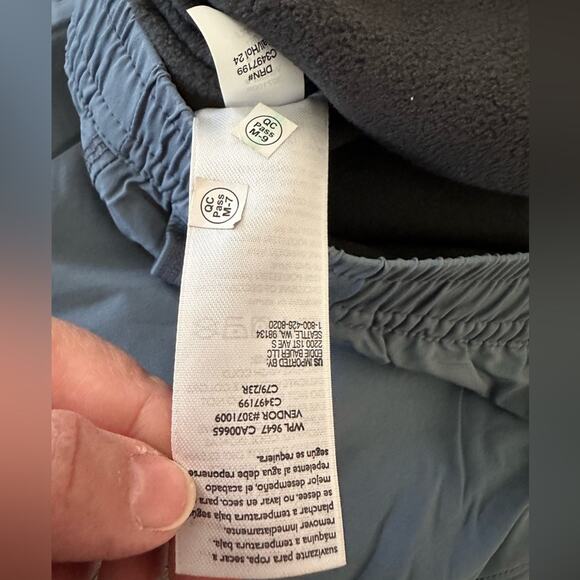 Eddie Bauer Plaid Fleece- Lined Blue Pull On Pants New - Picture 15 of 15